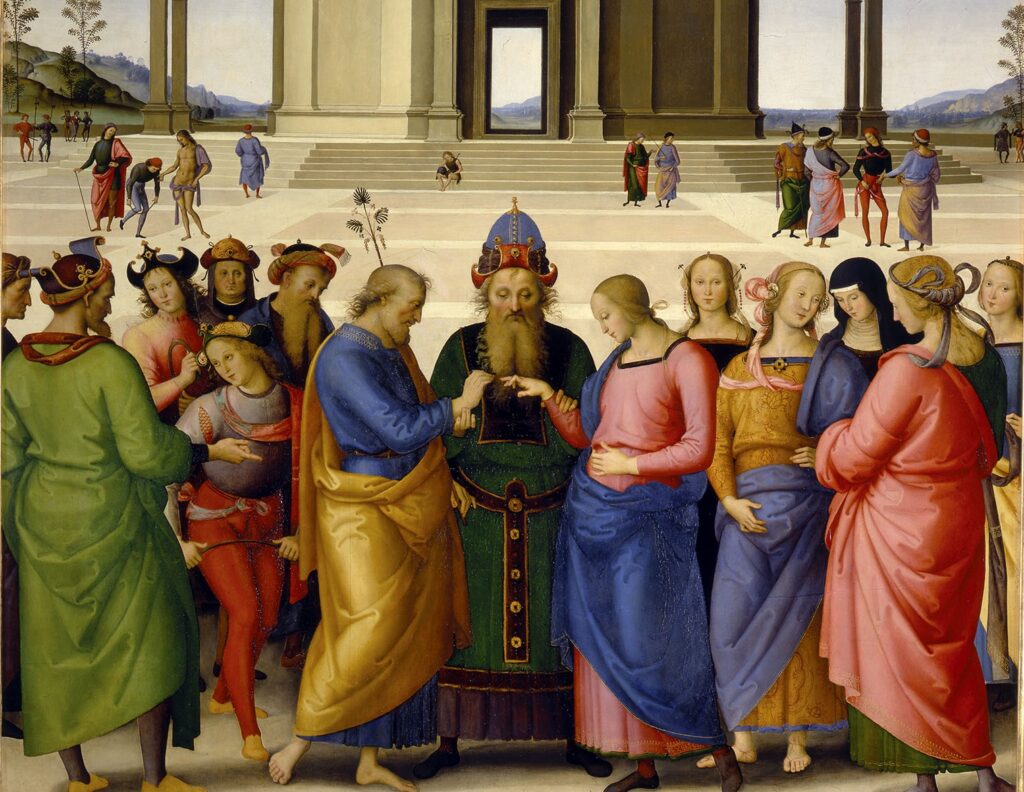 Pietro di Cristoforo Vannucci, detto il Perugino, Sposalizio della Vergine, Musée des Beaux-arts, Caen