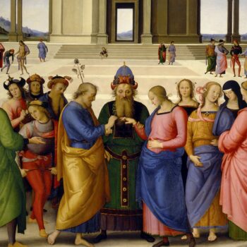 Pietro di Cristoforo Vannucci, detto il Perugino, Sposalizio della Vergine, Musée des Beaux-arts, Caen